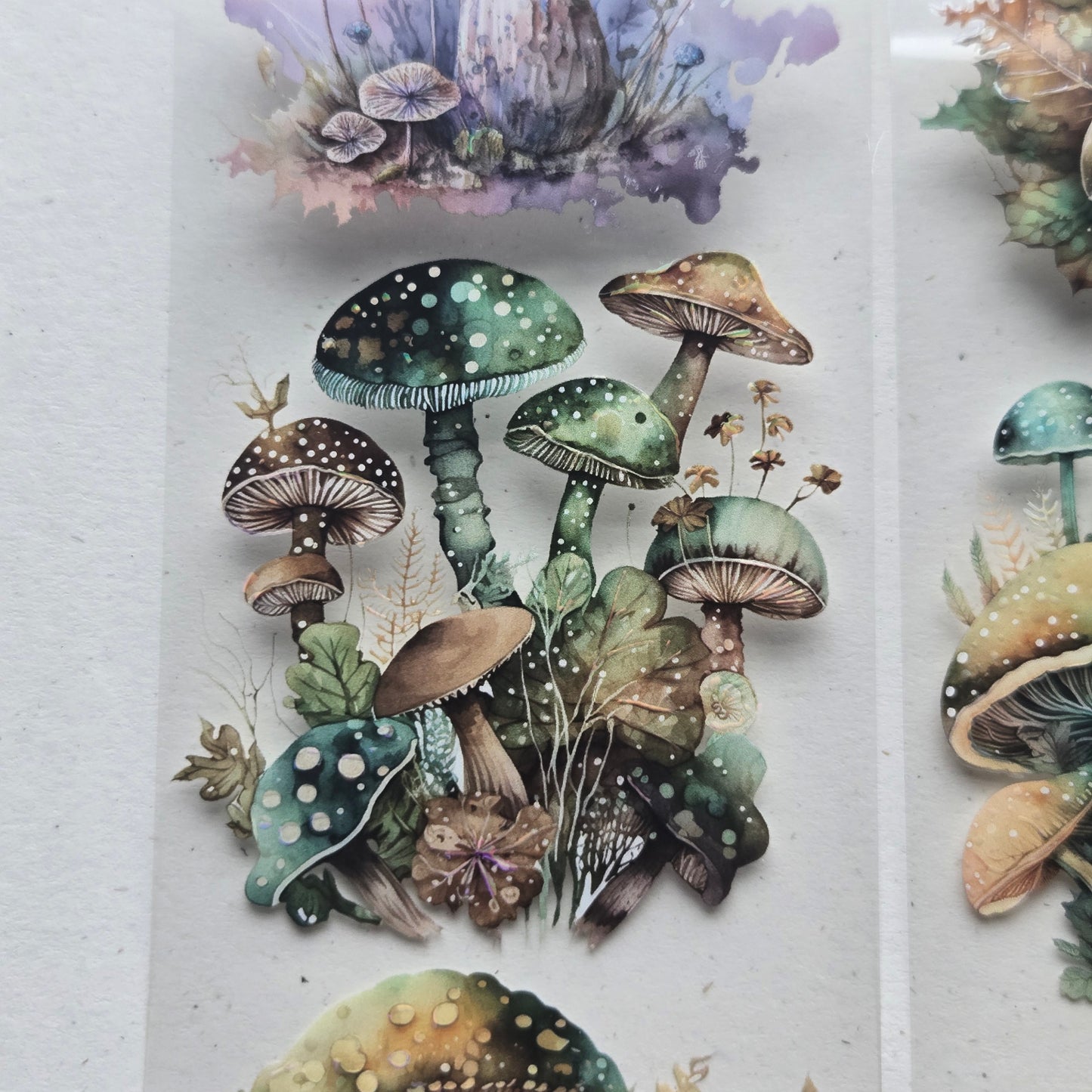 London Gifties A Mushroom Rainbow 6cm Wide Kiss Cut Ink PET Tape