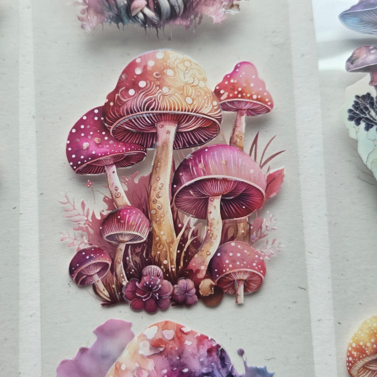 London Gifties A Mushroom Rainbow 6cm Wide Kiss Cut Ink PET Tape