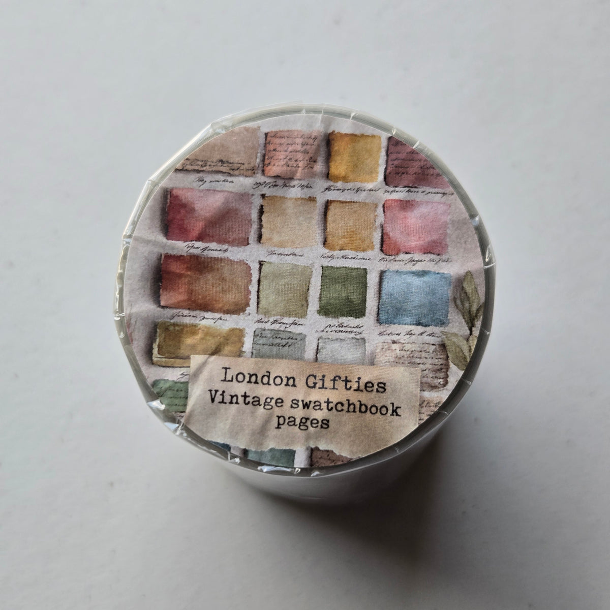 London Gifties Vintage Swatchbook Pages 8cm Wide Kiss Cut Ink PET Tape