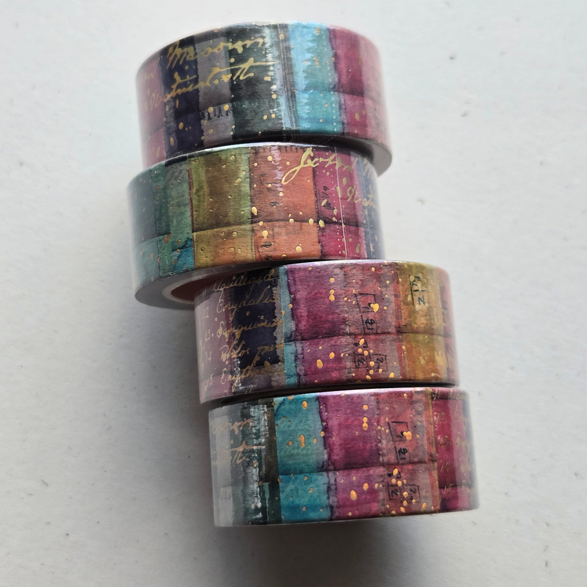 London Gifties Colour Studies, Collage Swatches 2cm Washi Tape with Holographic Foil