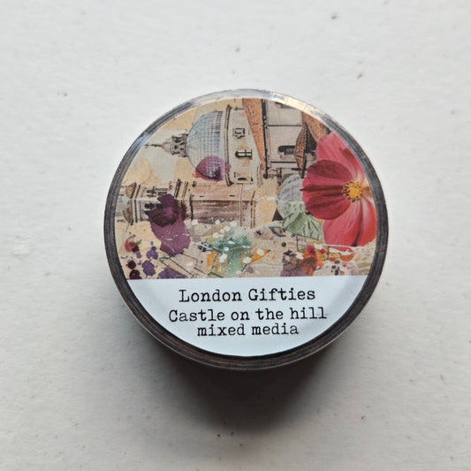 London Gifties Castle on the Hill Mixed Media 2cm Washi Tape with Holographic Foil