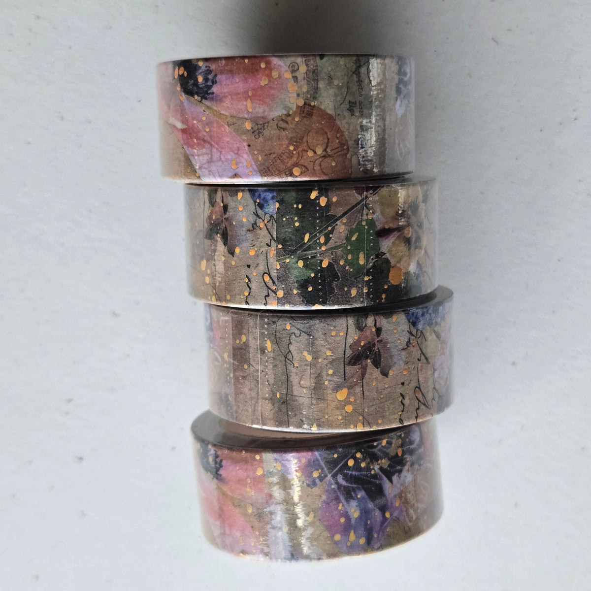 London Gifties Fun Floral Shapes Collage 2cm Washi Tape with Holographic Foil