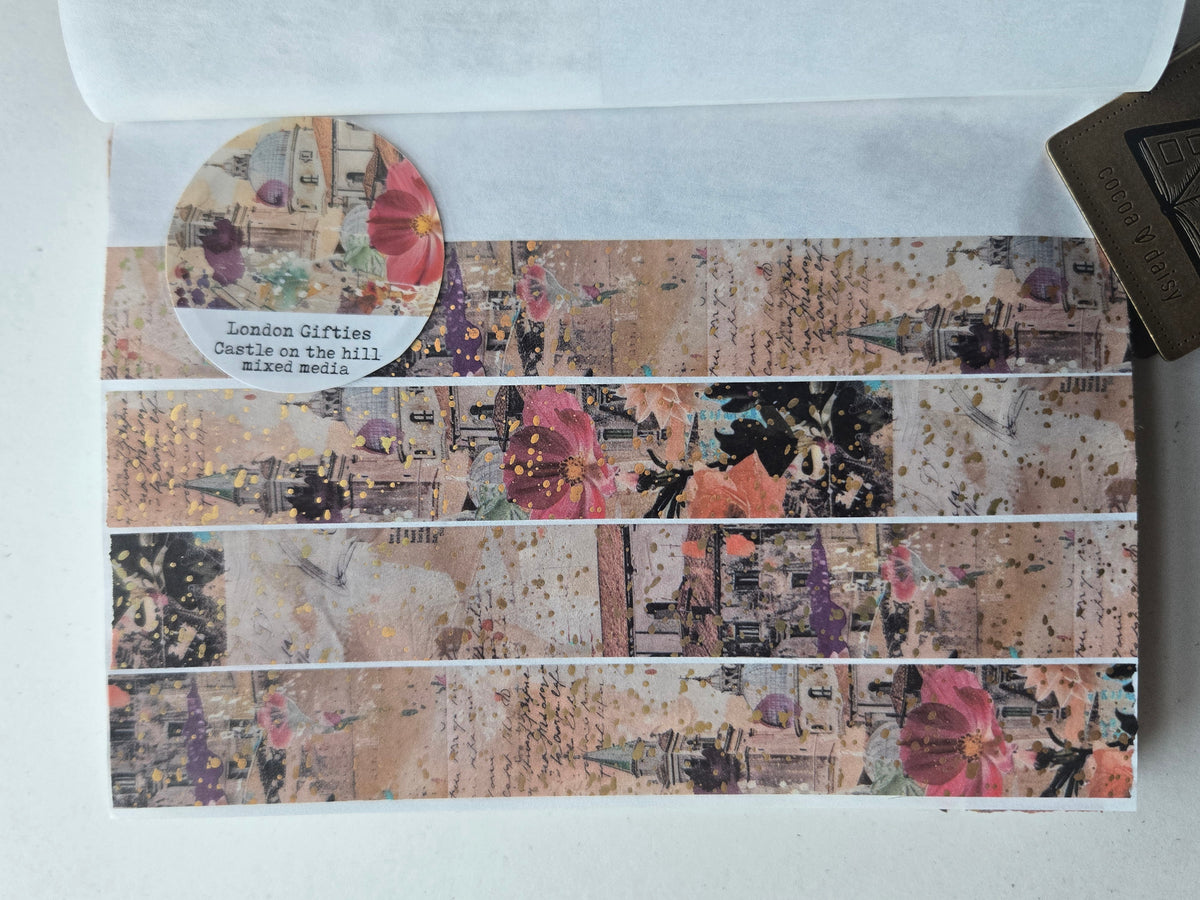 London Gifties Castle on the Hill Mixed Media 2cm Washi Tape with Holographic Foil