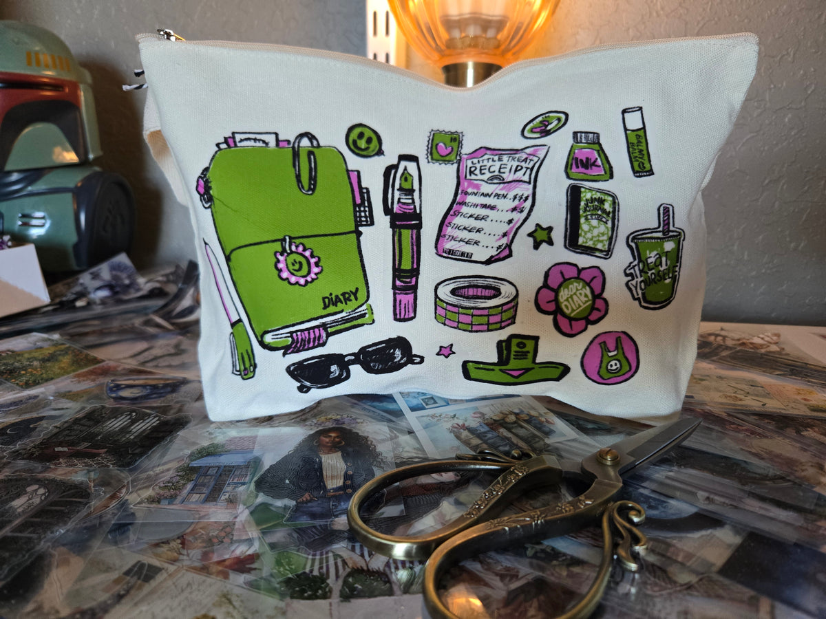 Zippered Canvas Pencil Pouch - Art Essentials
