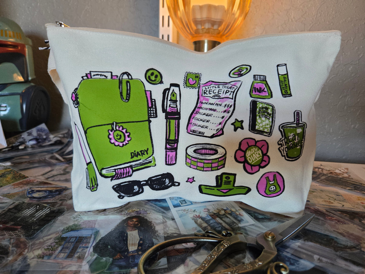 Zippered Canvas Pencil Pouch - Art Essentials