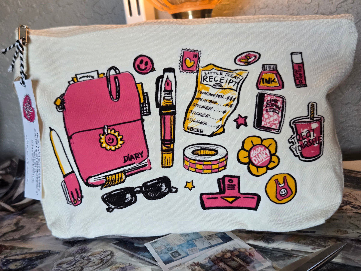 Zippered Canvas Pencil Pouch - Art Essentials