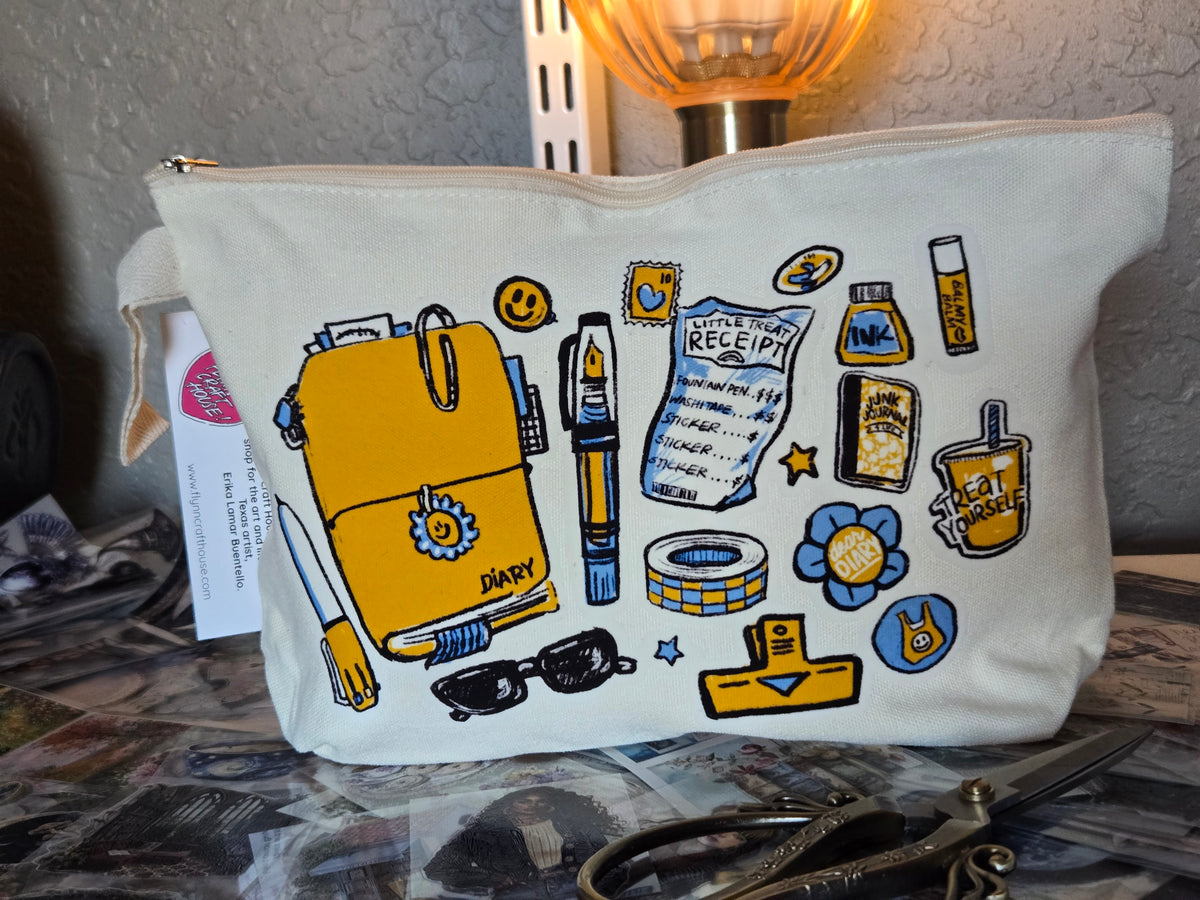 Zippered Canvas Pencil Pouch - Art Essentials