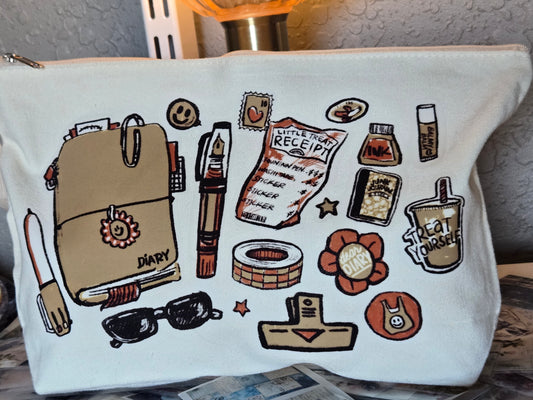Zippered Canvas Pencil Pouch - Art Essentials