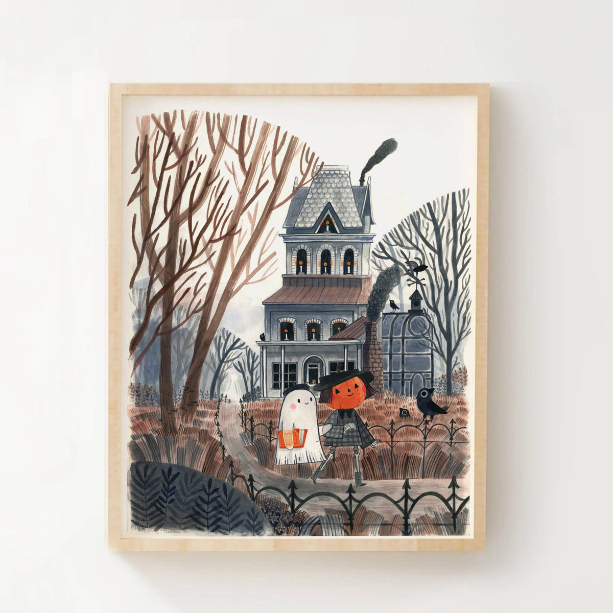 Original Pumpkin and Spice - autumn - dark academia - Print