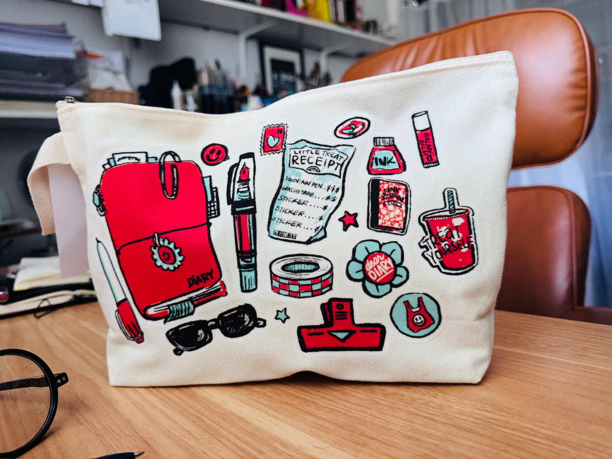 Zippered Canvas Pencil Pouch - Art Essentials