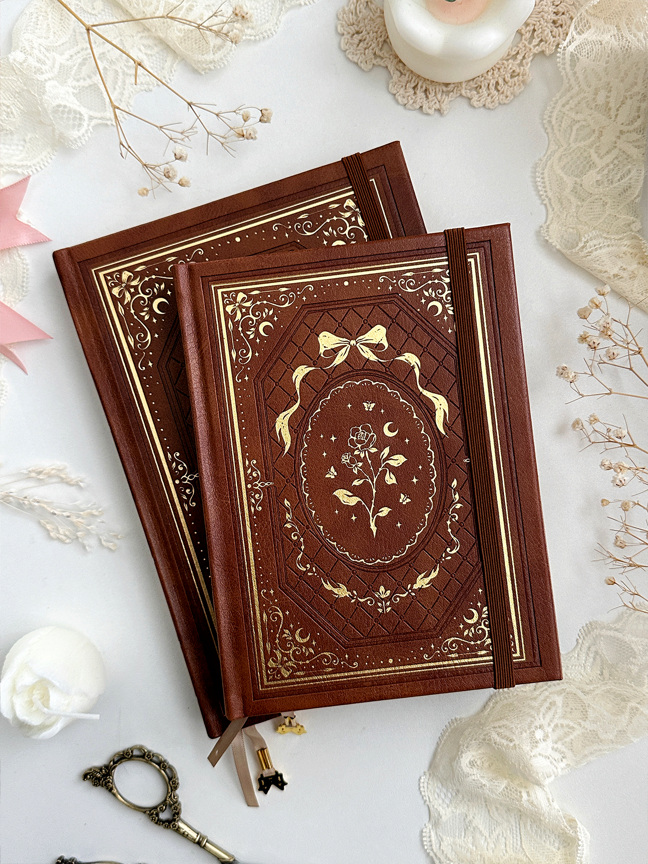 Leela B6 rose spell book dot grid