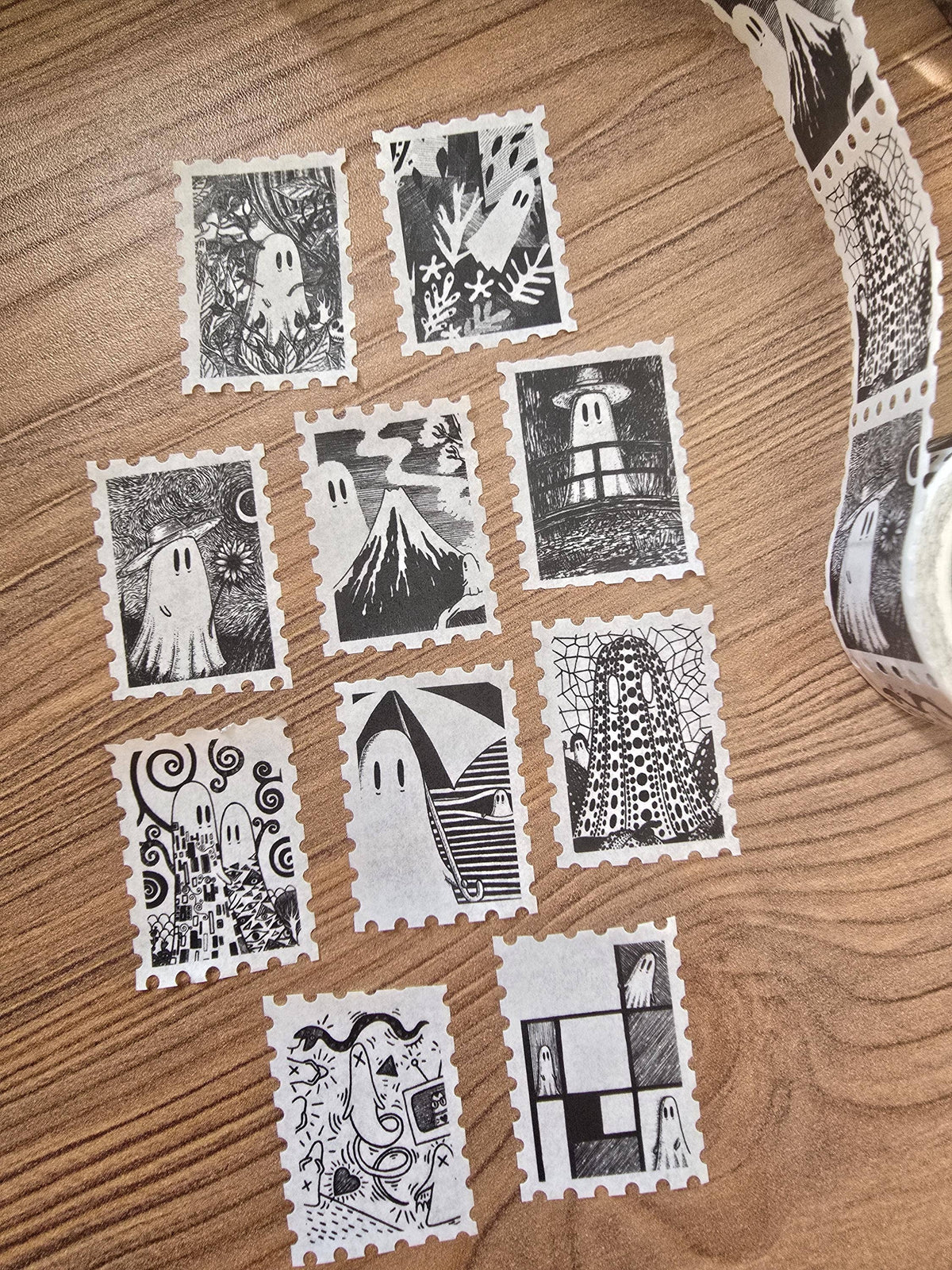 Creative Spirits No. 1 Ghosts of Art History stamp washi tape by Jon Turner