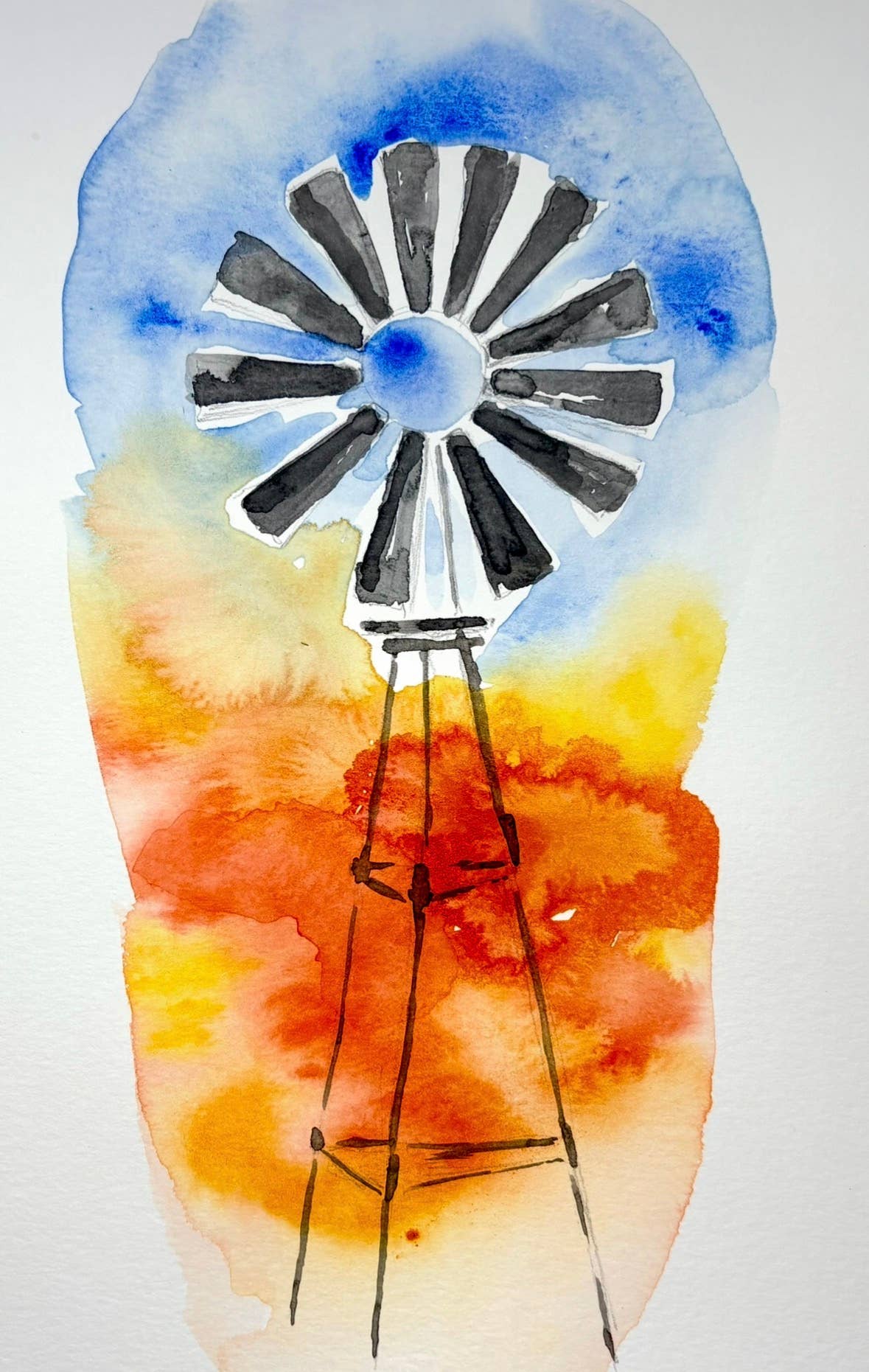 Kelly Murphy Texas Watercolor Workbook interior pages