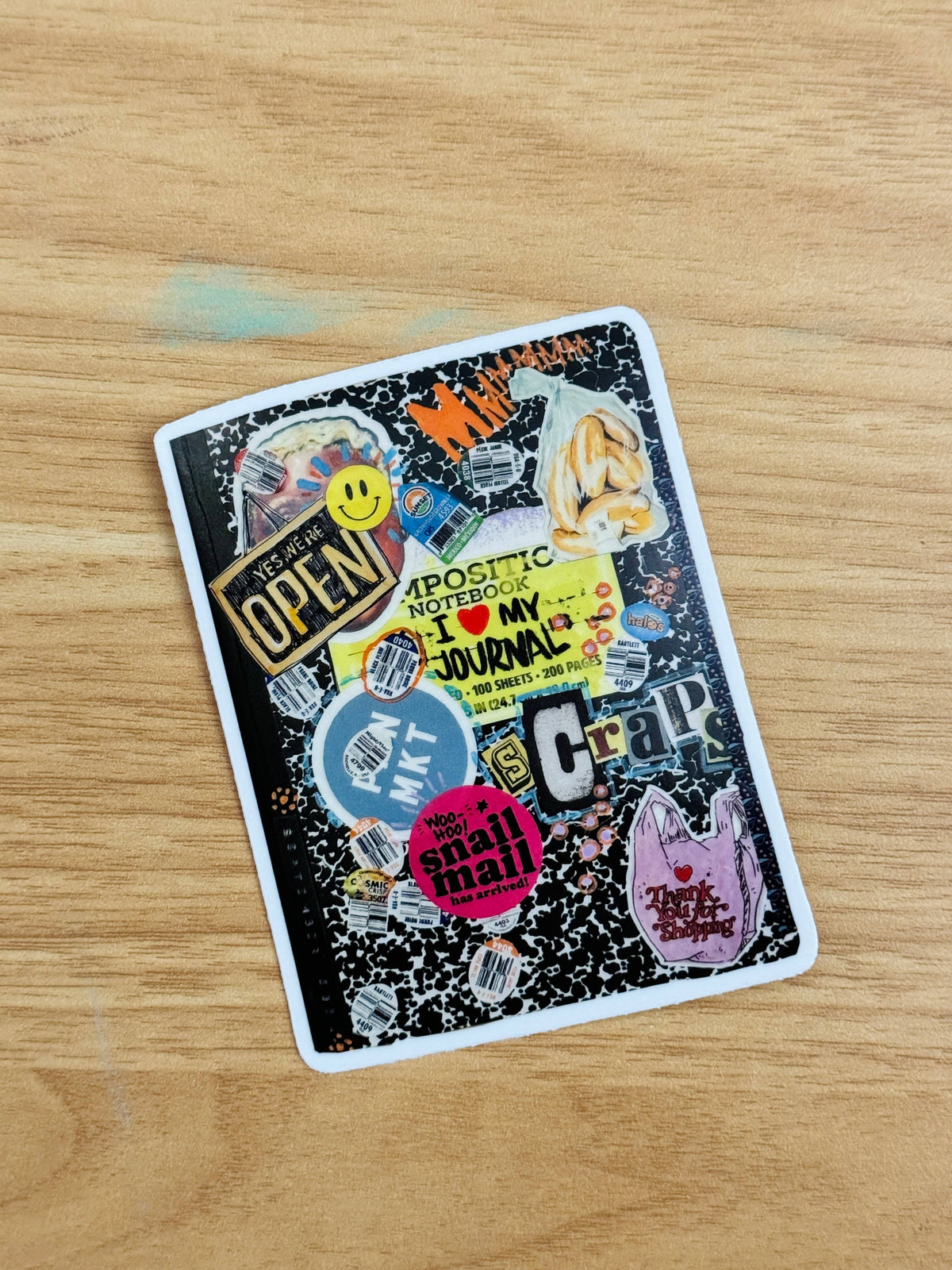 Junk Journal Vinyl Sticker