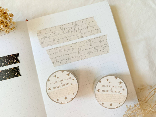 Taylor Ryan Design Fairytale Script Washi Tape