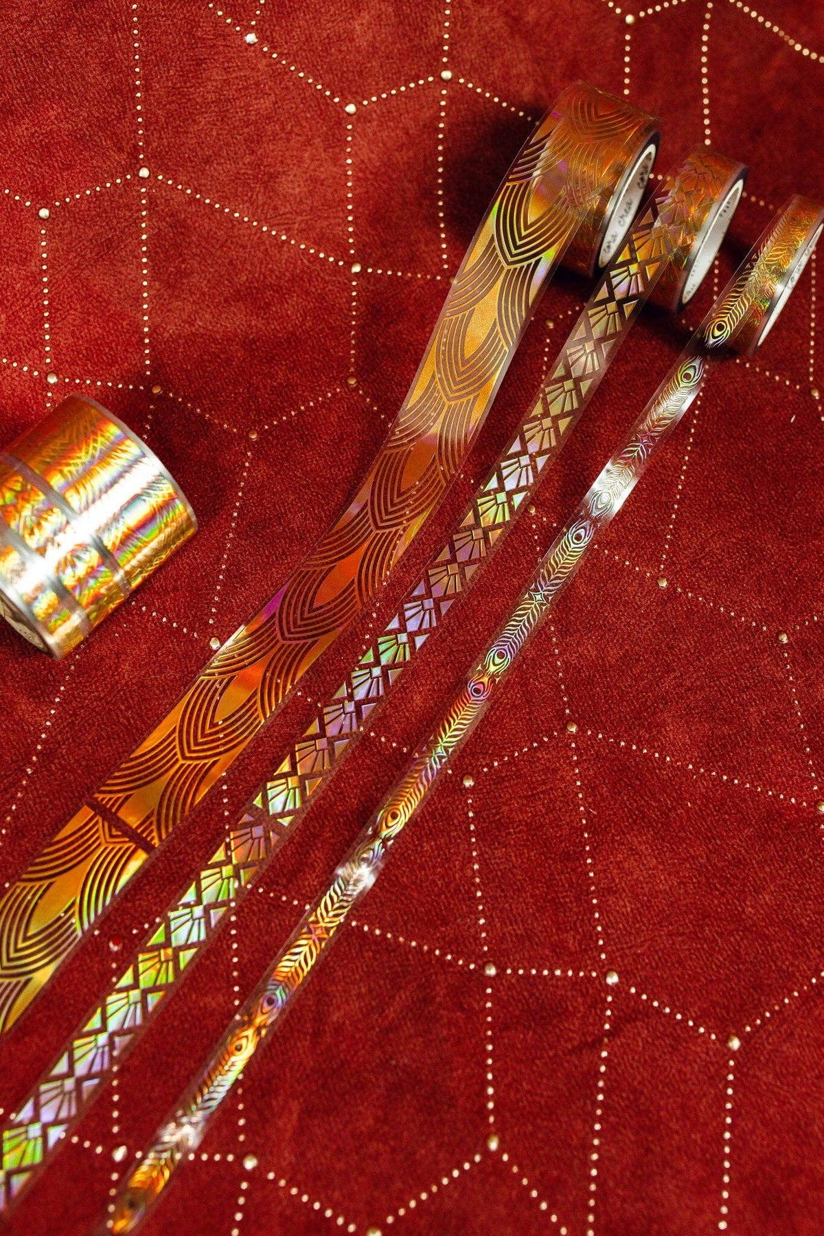Cora Crea Crafts Art Deco Gold Ornament Transparent Tape Set