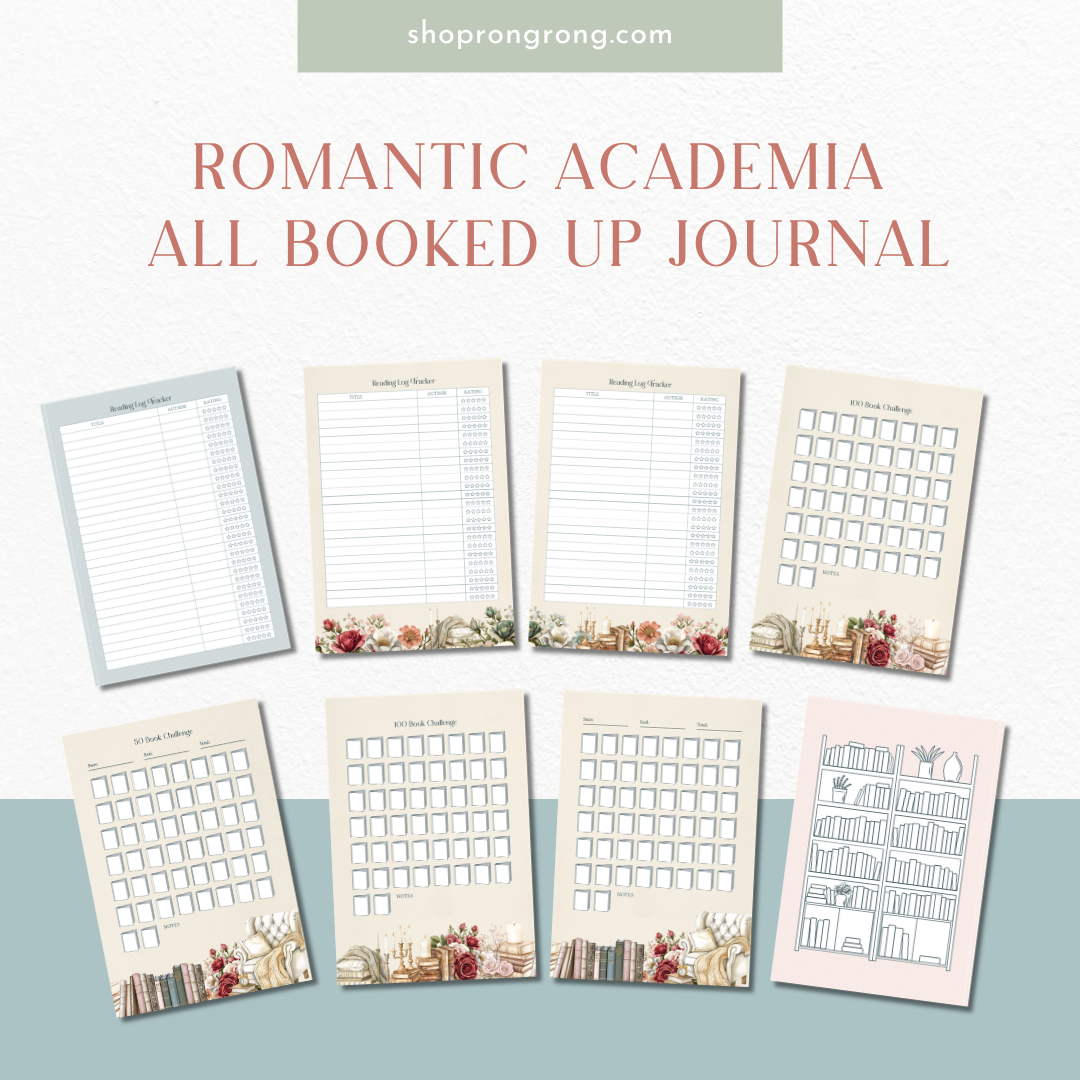Romantic All Booked Up Reading Journal | A5 | 120 gsm