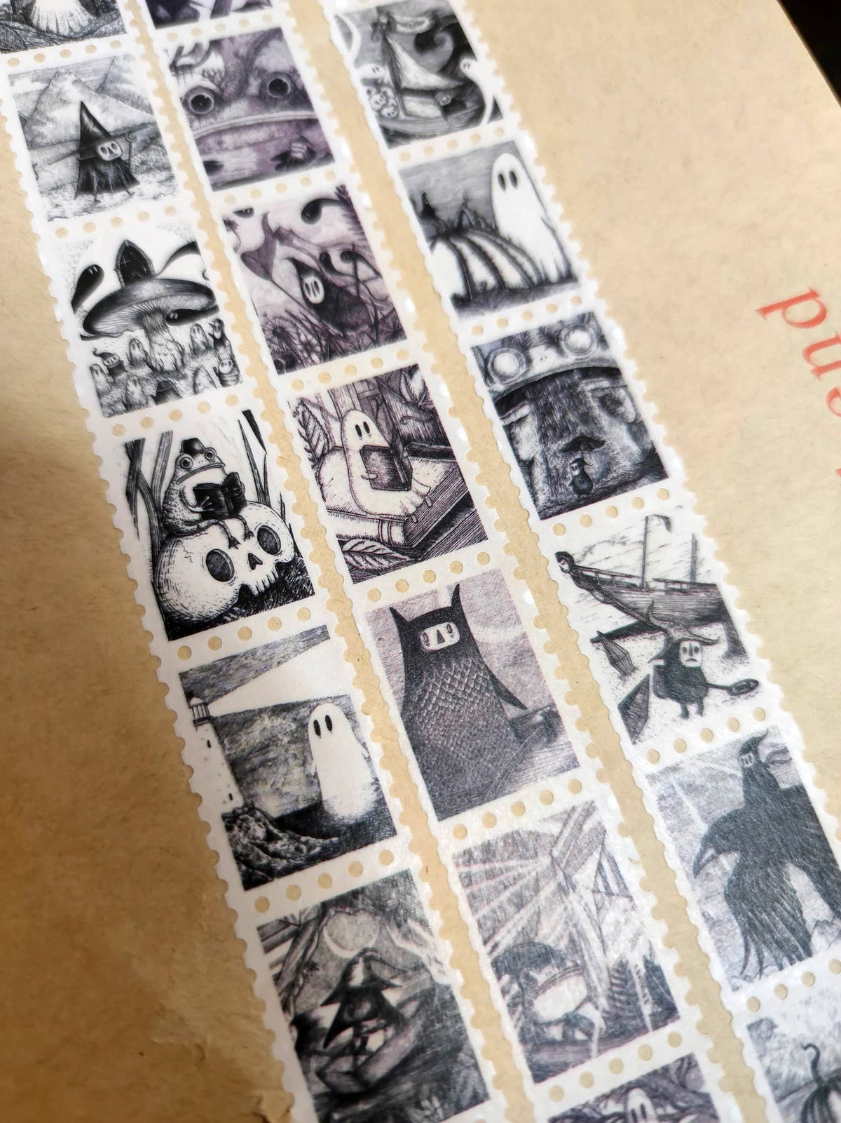 Fragments fantasy art stamp washi tape by Jon Turner Illustration