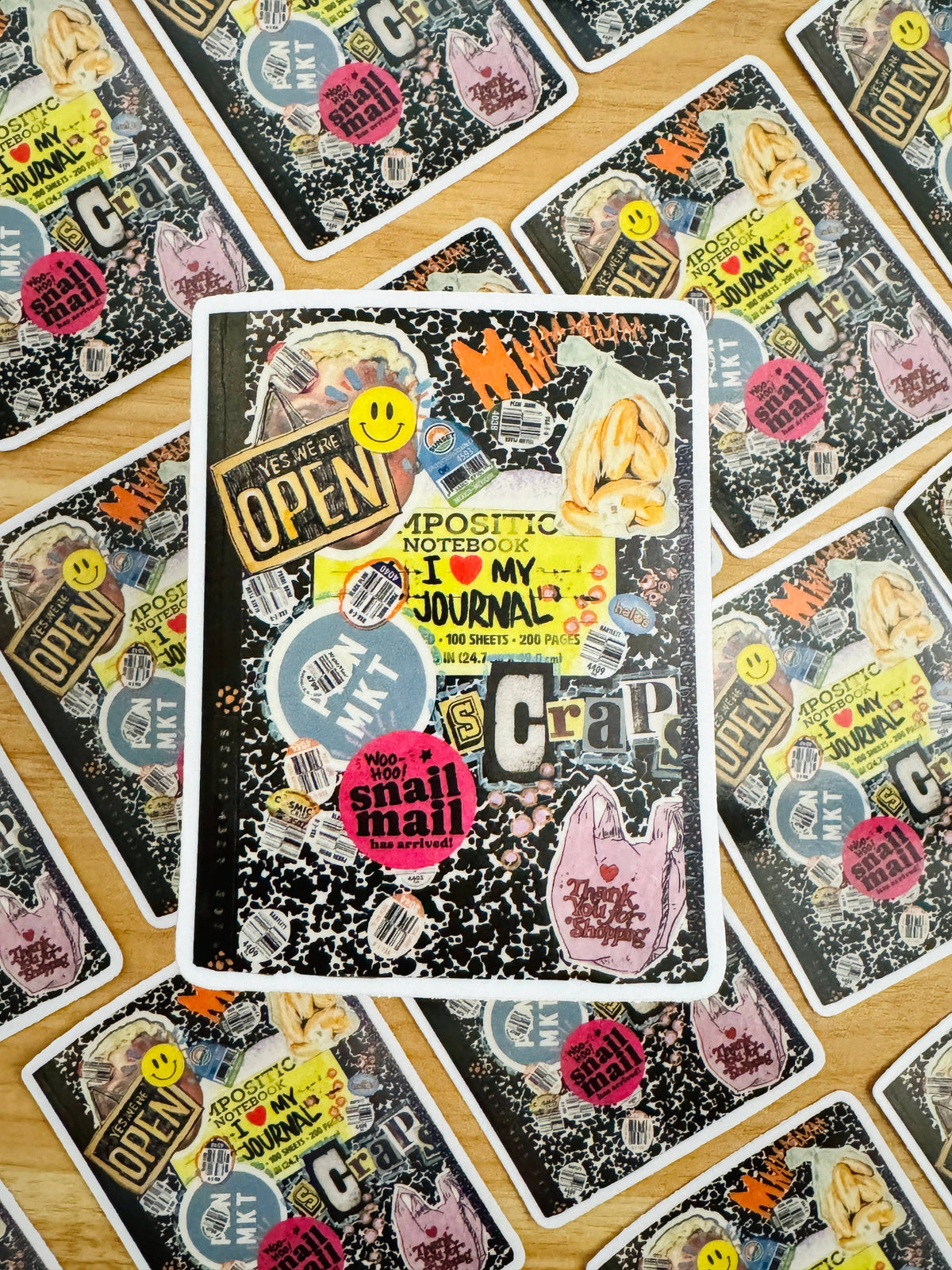 Junk Journal Vinyl Sticker