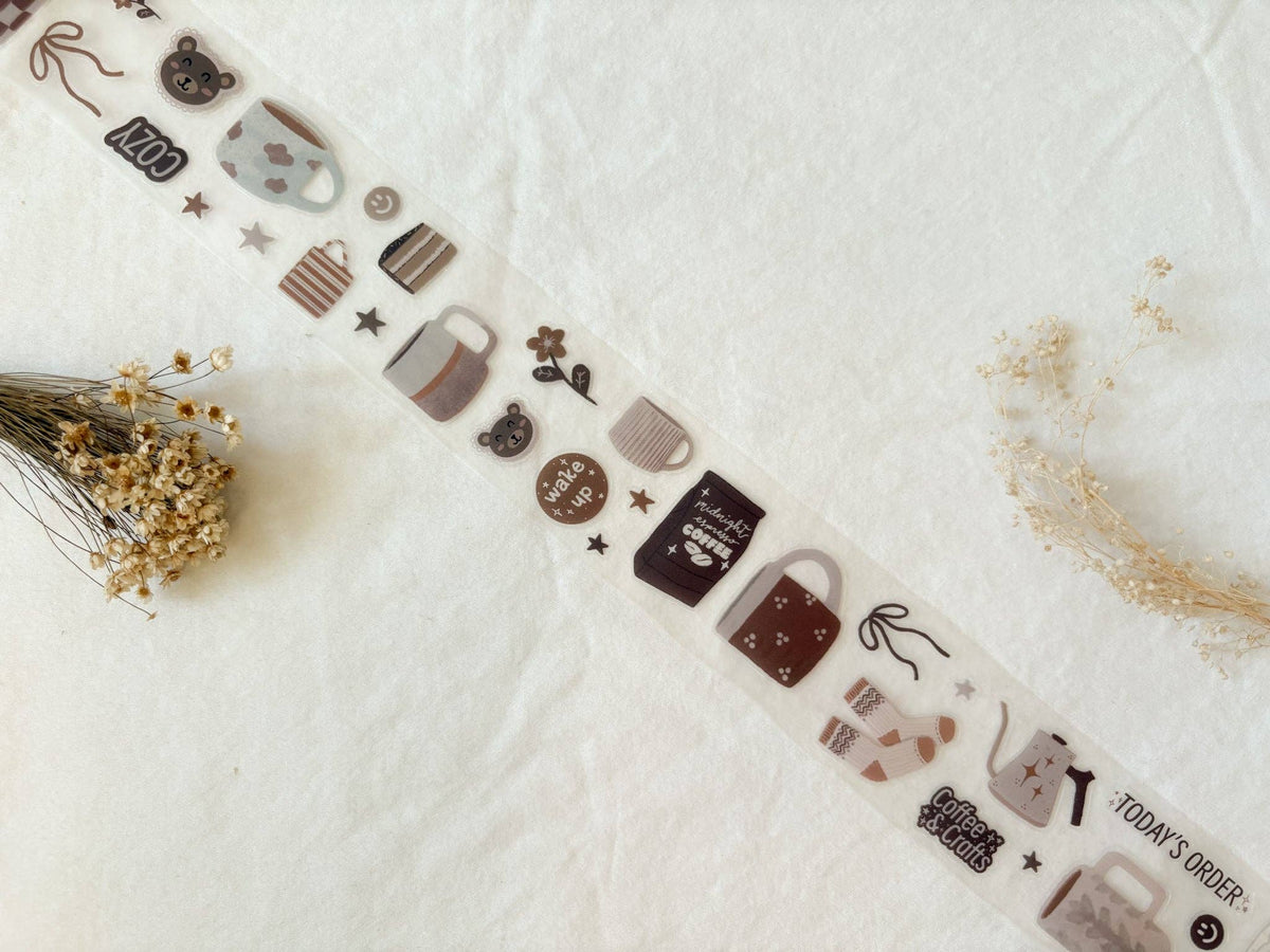 Taylor Ryan Design Cozy Coffee PET Tape kiss-cut