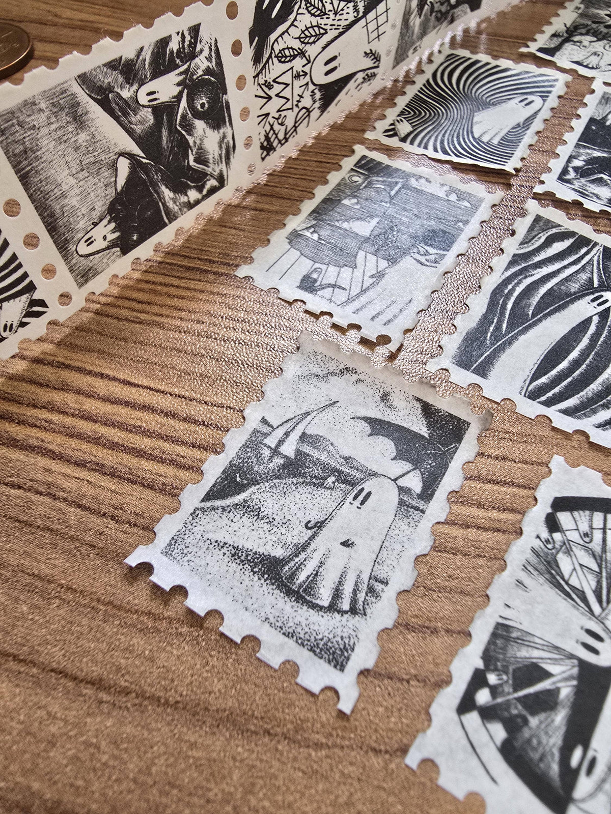 Creative Spirits No. 2 Ghosts of Art History stamp washi tape by Jon Turner