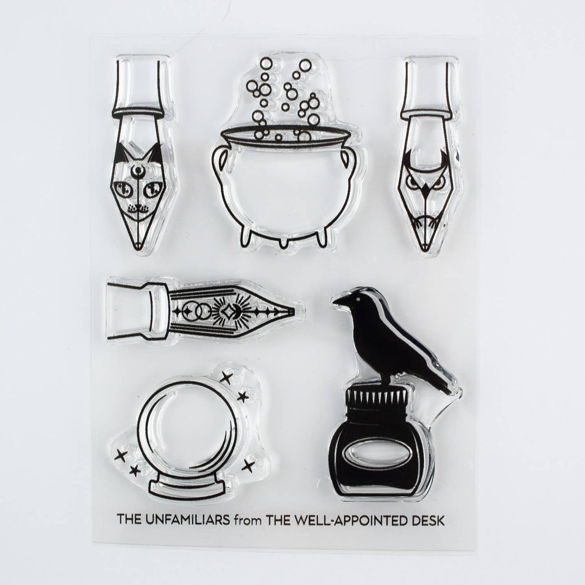 The Unfamiliars - 3"x4" Clear Witchy Stamp Set (6 designs)