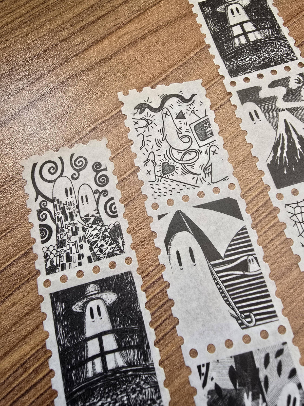 Creative Spirits No. 1 Ghosts of Art History stamp washi tape by Jon Turner