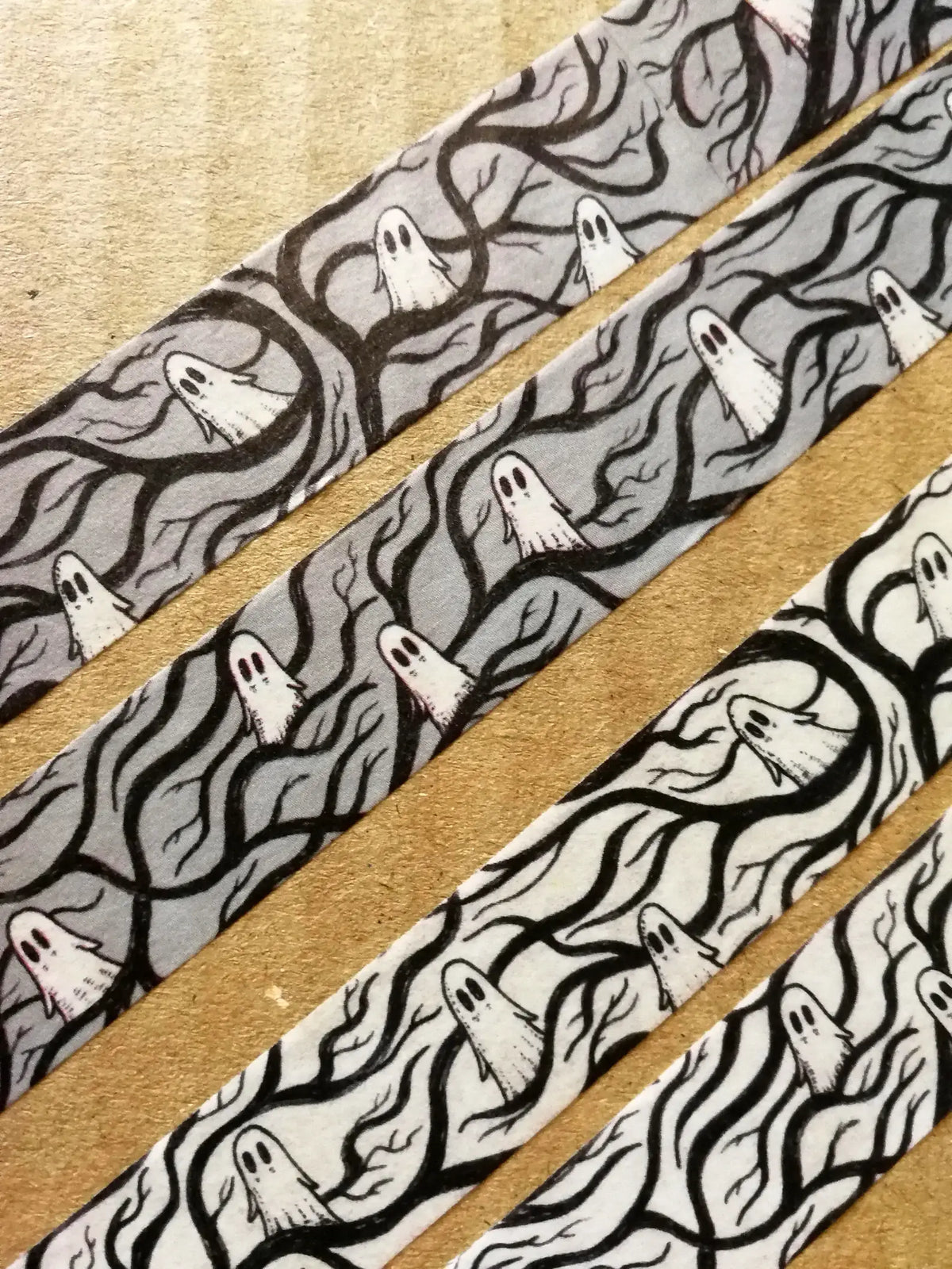 Spooky Branches white ghost washi tape by Jon Turner Illustration