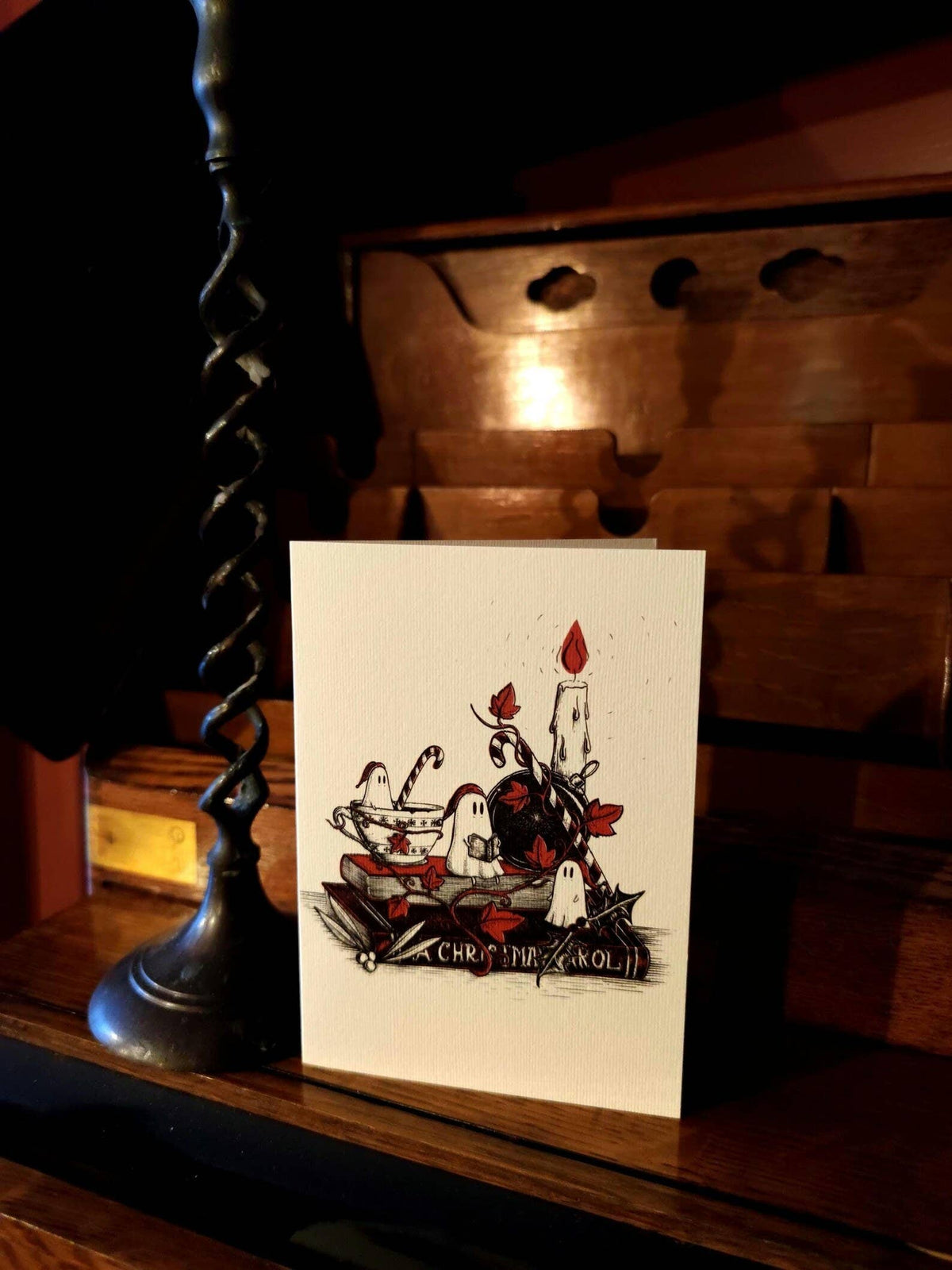 Christmas Carol Ghosties holiday card by Jon Turner Illustration