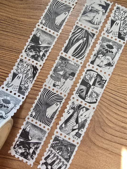 Creative Spirits No. 2 Ghosts of Art History stamp washi tape by Jon Turner
