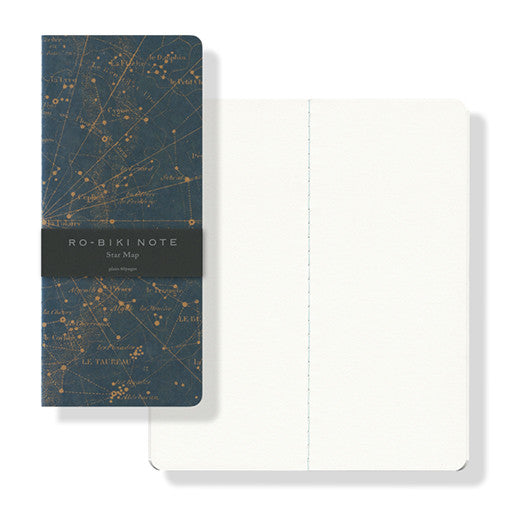 Yamamoto RO-BIKI Note Map Series Notebook - Star Map 3.6"x8.3"