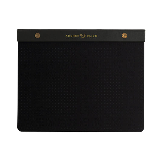 Archer and Olive A5 Notepad Black pages
