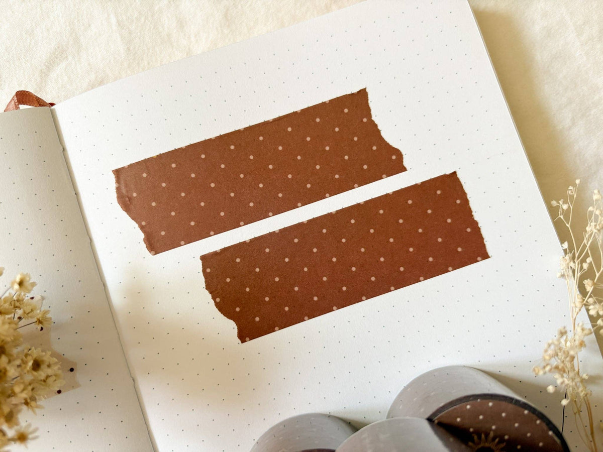 Taylor Ryan Design Brown Polka Dot Washi Tape