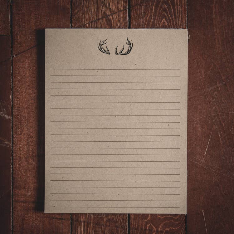 Antlers Folded Note Cards