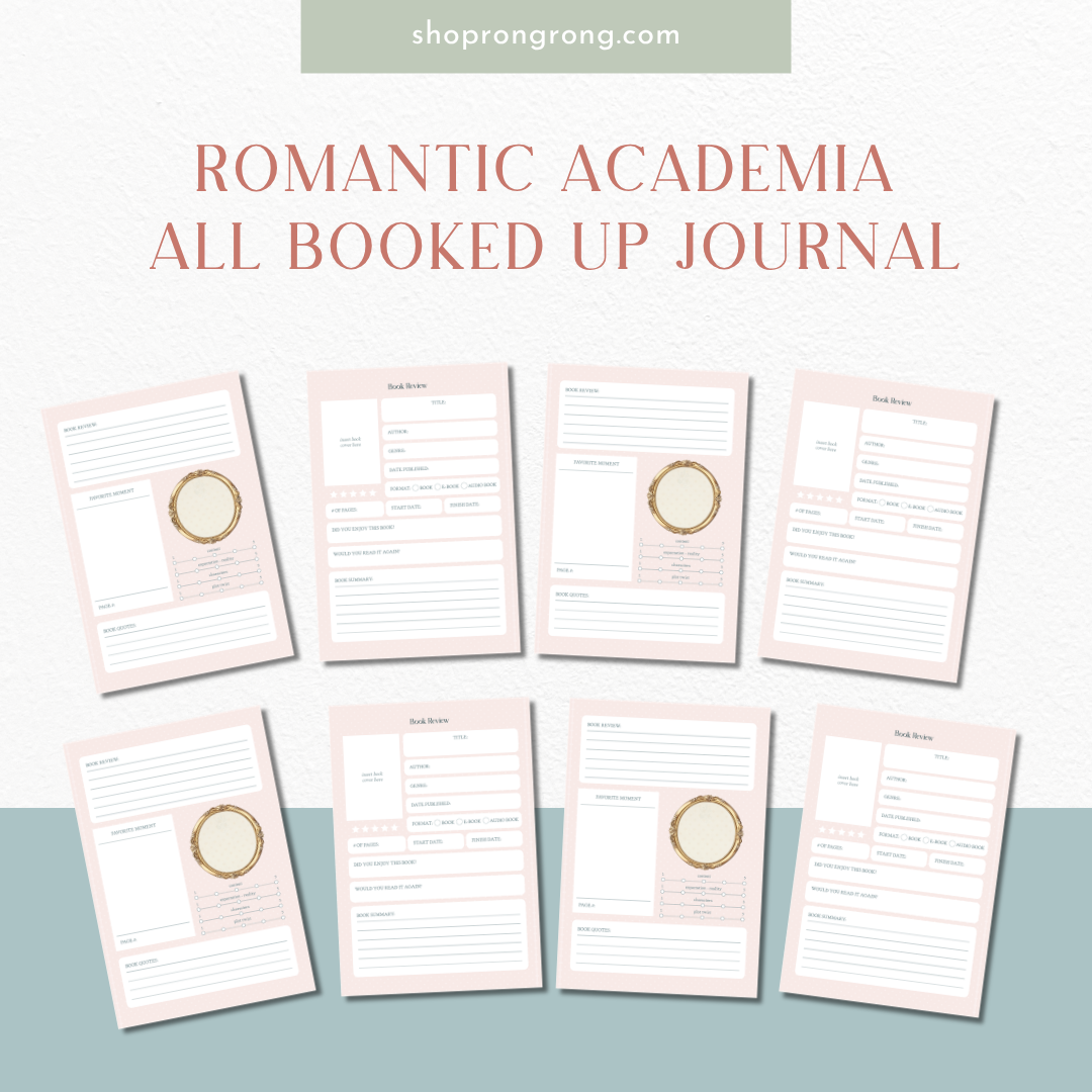 Romantic All Booked Up Reading Journal | A5 | 120 gsm
