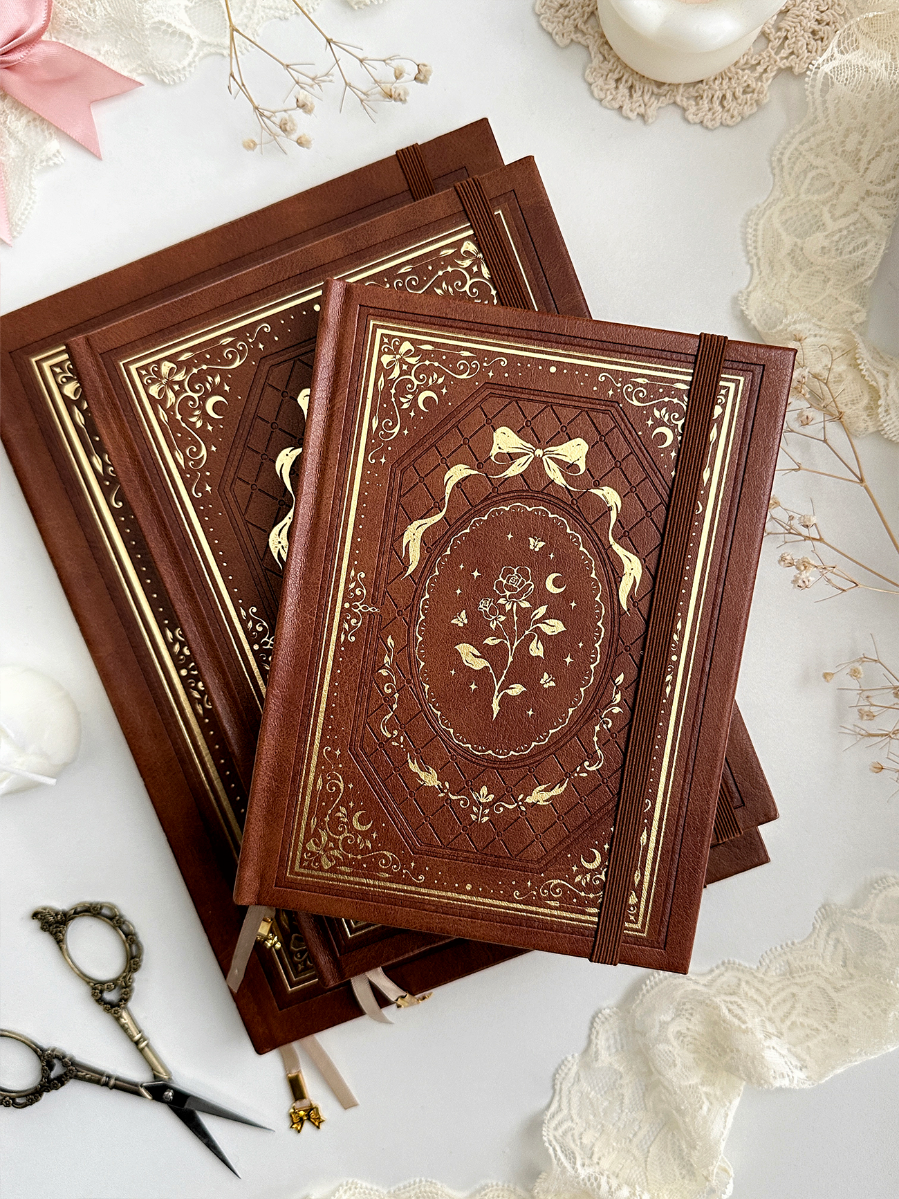Leela B6 rose spell book dot grid