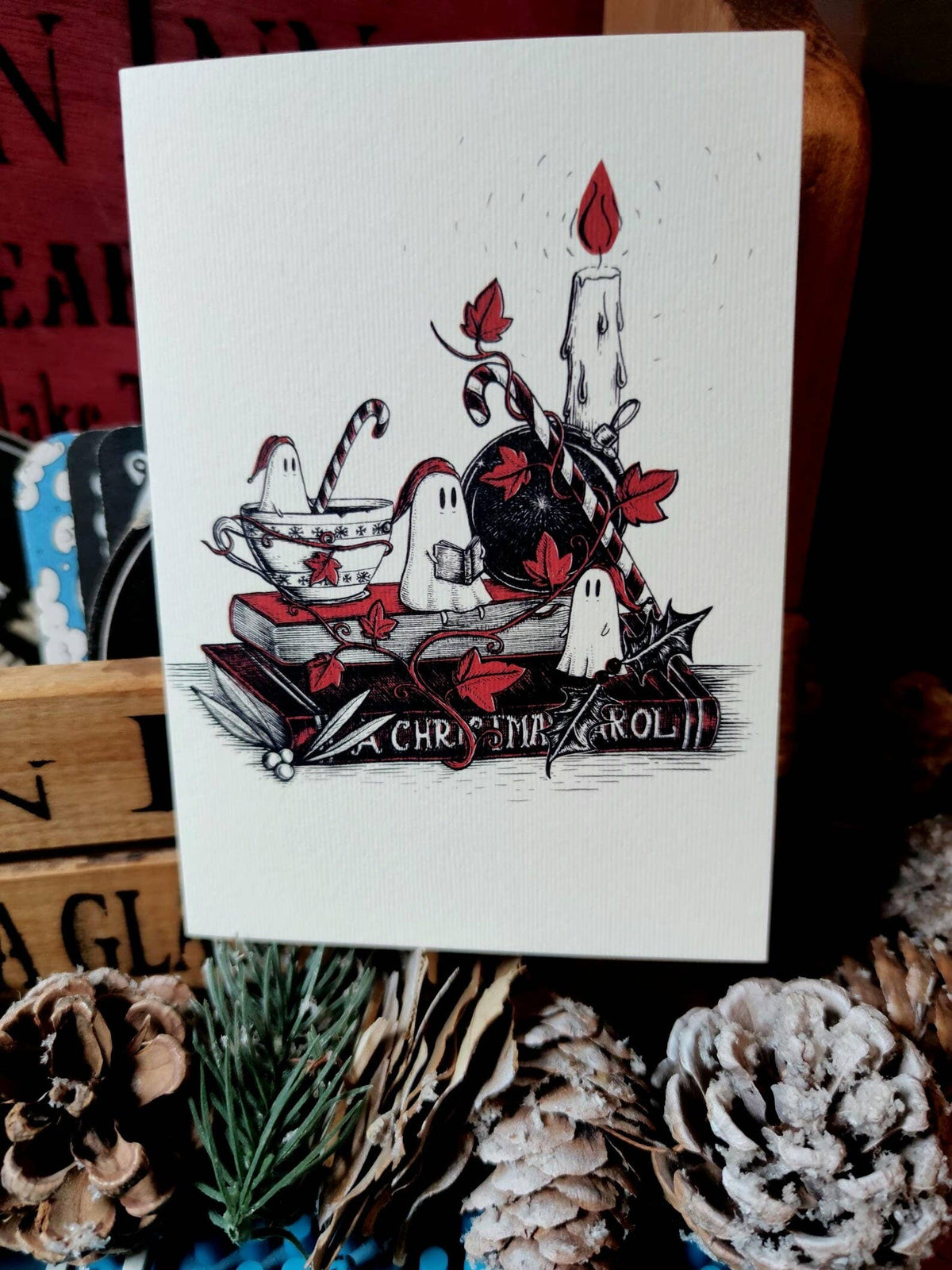 Christmas Carol Ghosties holiday card by Jon Turner Illustration