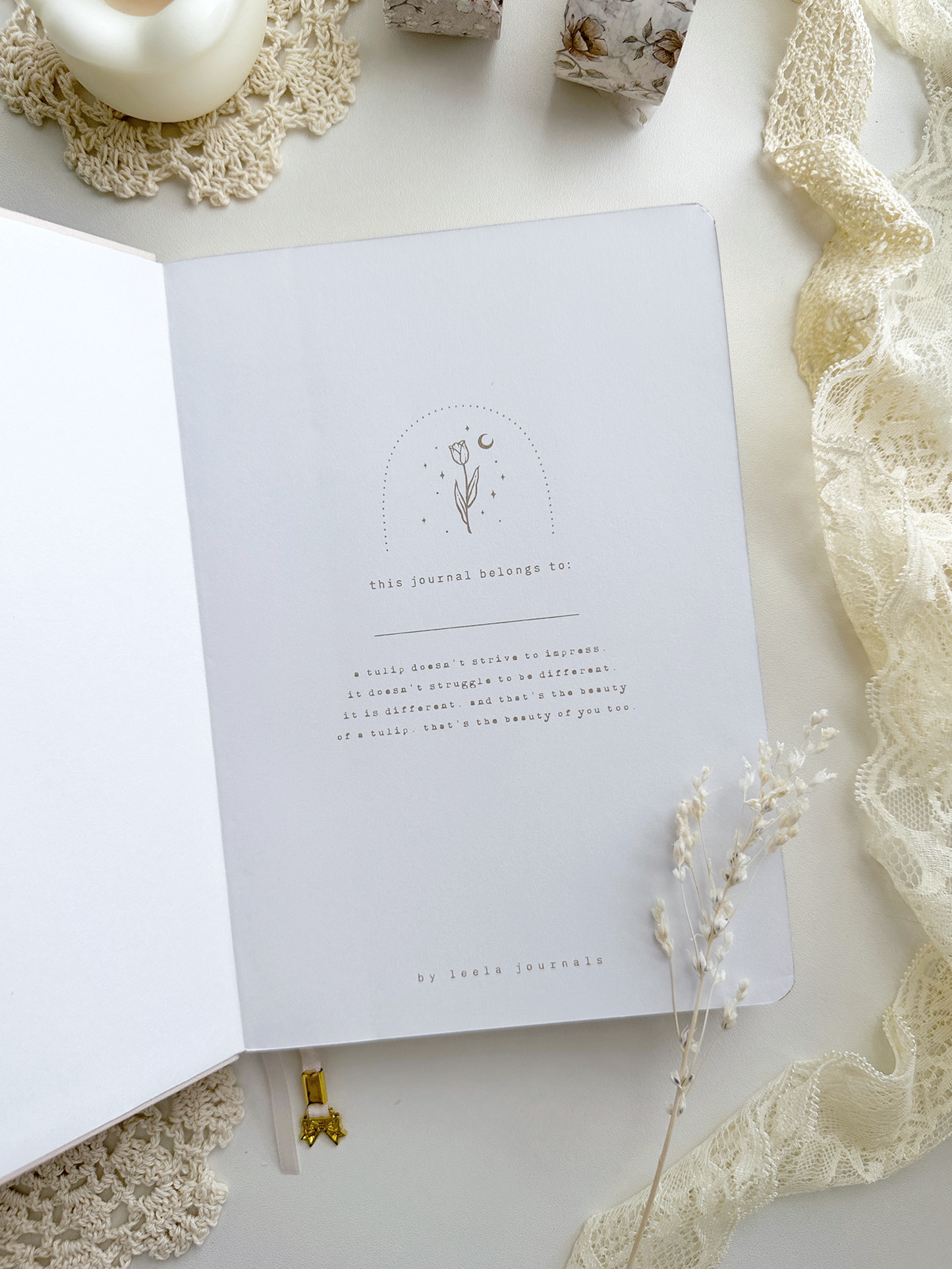 Leela journals A5 tulip notebook
