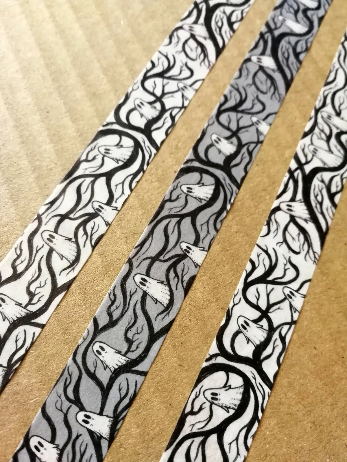 Spooky Branches white ghost washi tape by Jon Turner Illustration