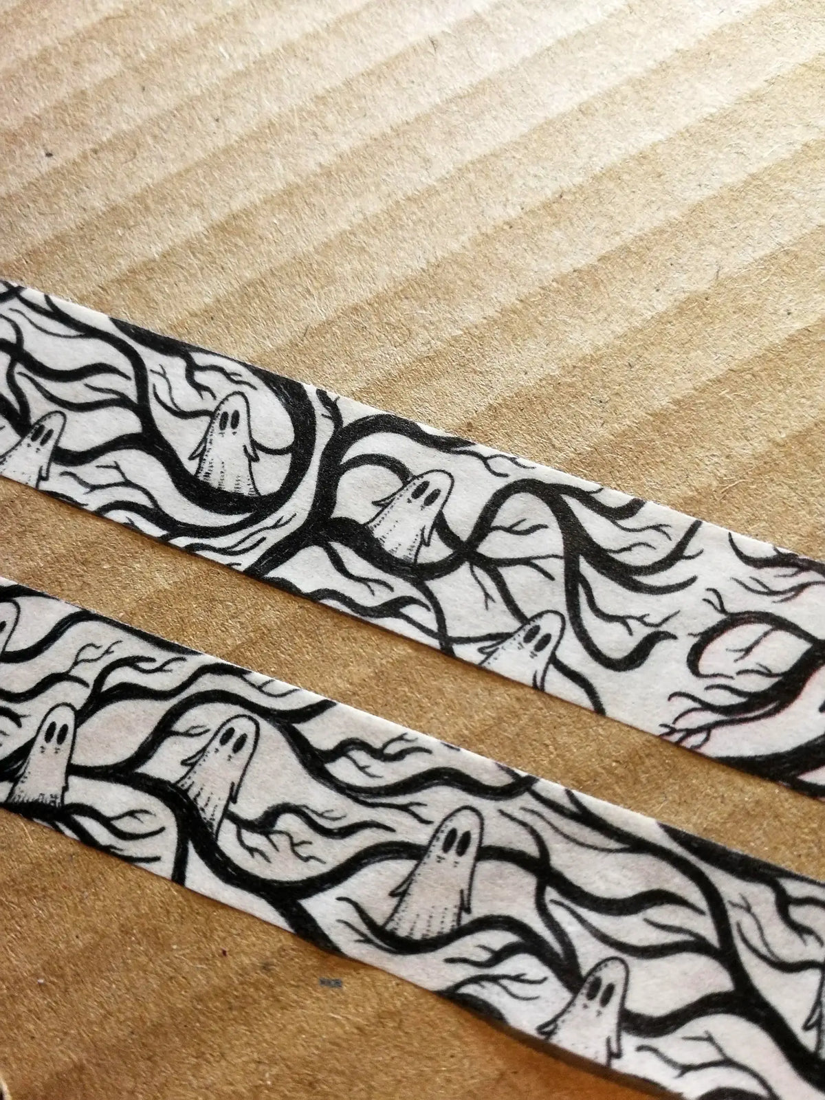 Spooky Branches white ghost washi tape by Jon Turner Illustration