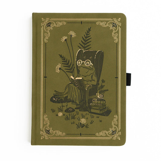 Archer & Olive Literary Frog | Notebook: Dot Grid / A5: 192 Pages