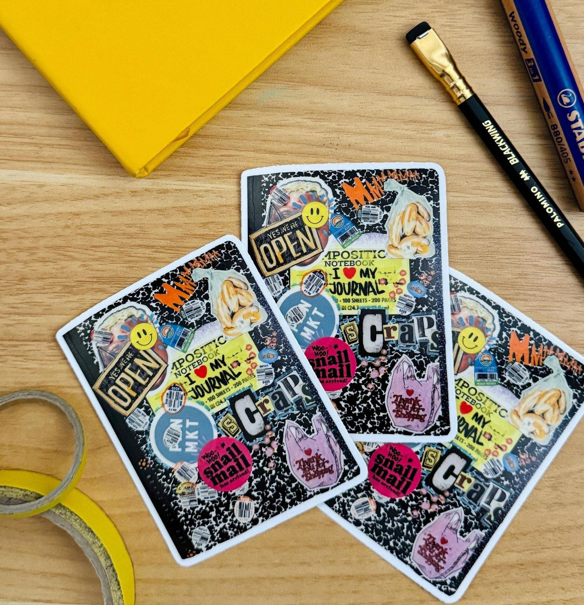 Junk Journal Vinyl Sticker