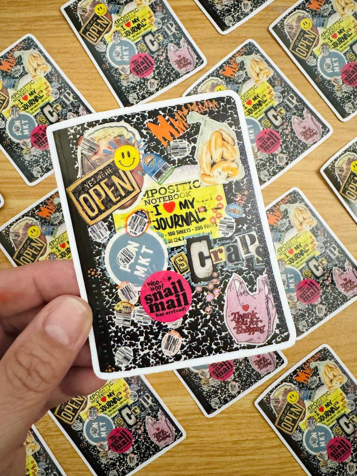 Junk Journal Vinyl Sticker