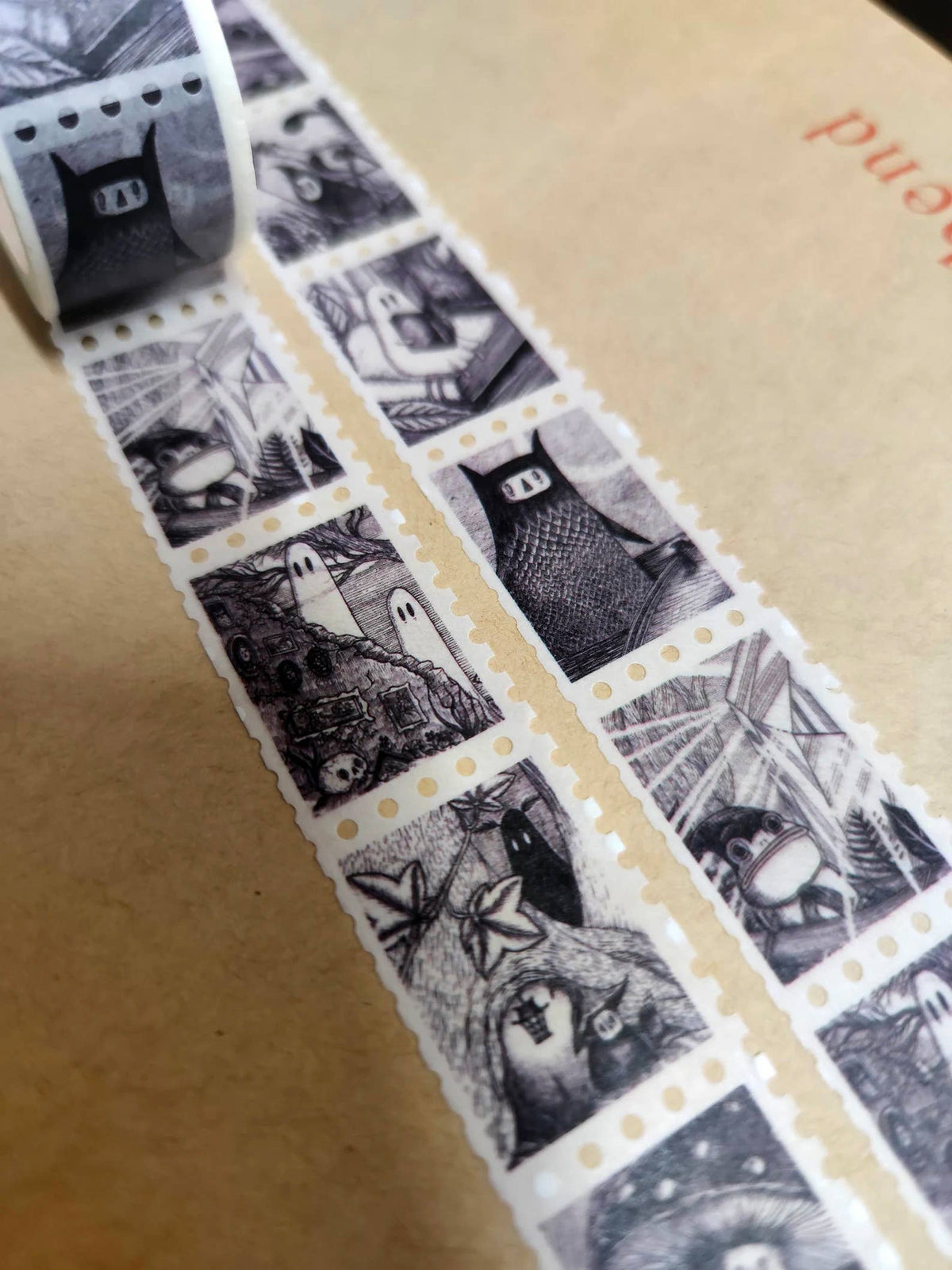 Fragments fantasy art stamp washi tape by Jon Turner Illustration