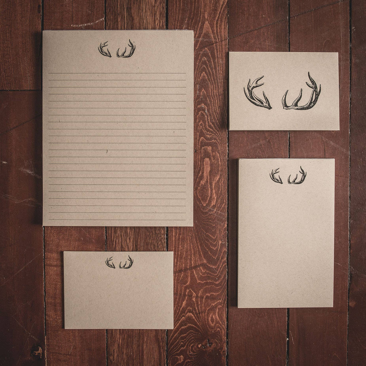 Antlers Folded Note Cards