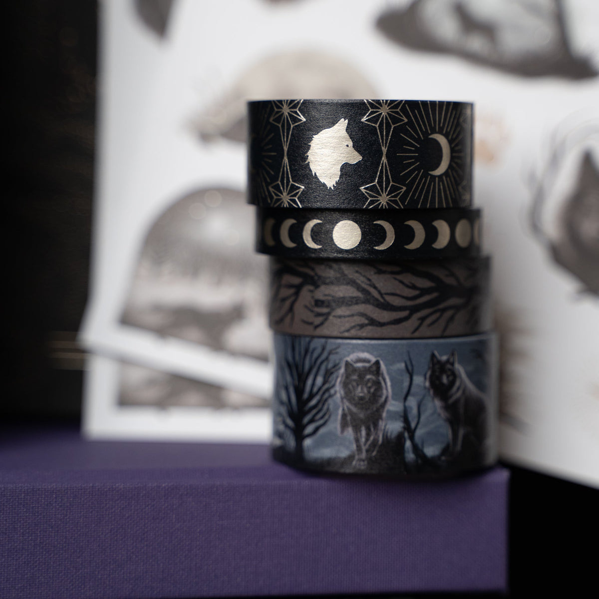 Wolf in the Night | Washi Tape - image 3