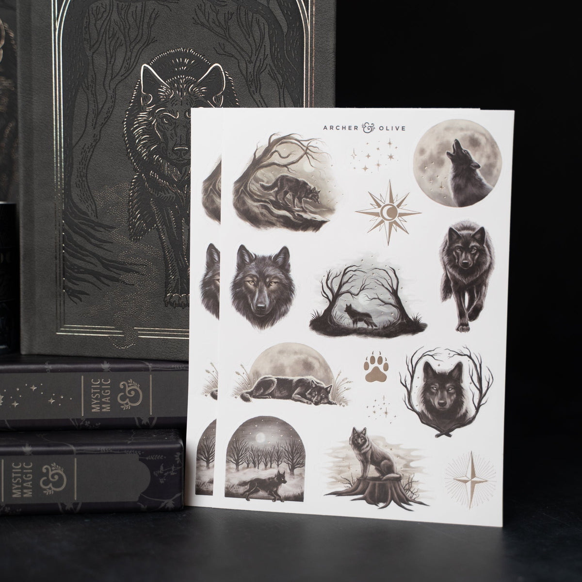 Wolf in the Night | Sticker Set - image 2