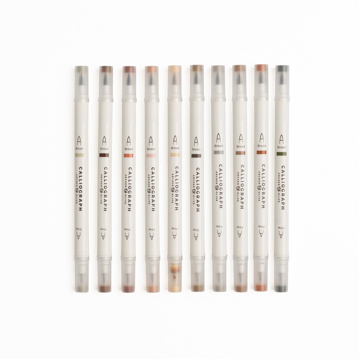 Archer & Olive Quiet Corners | Set of 10 Calligraph Pens