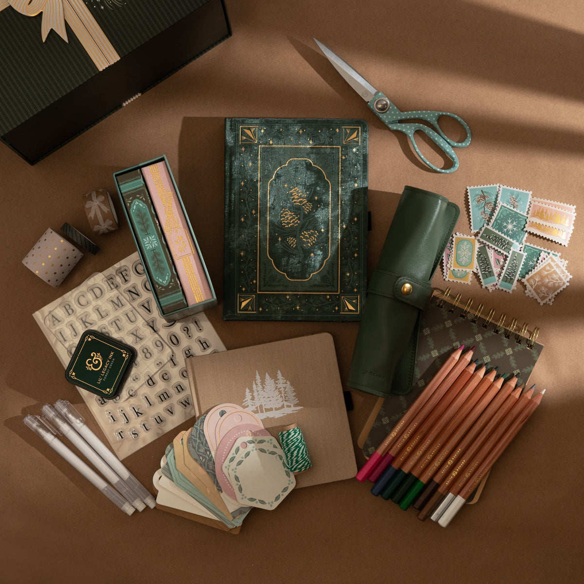 Archer & Olive Advent 2026 Wire-O Kraft Paper Notepad
