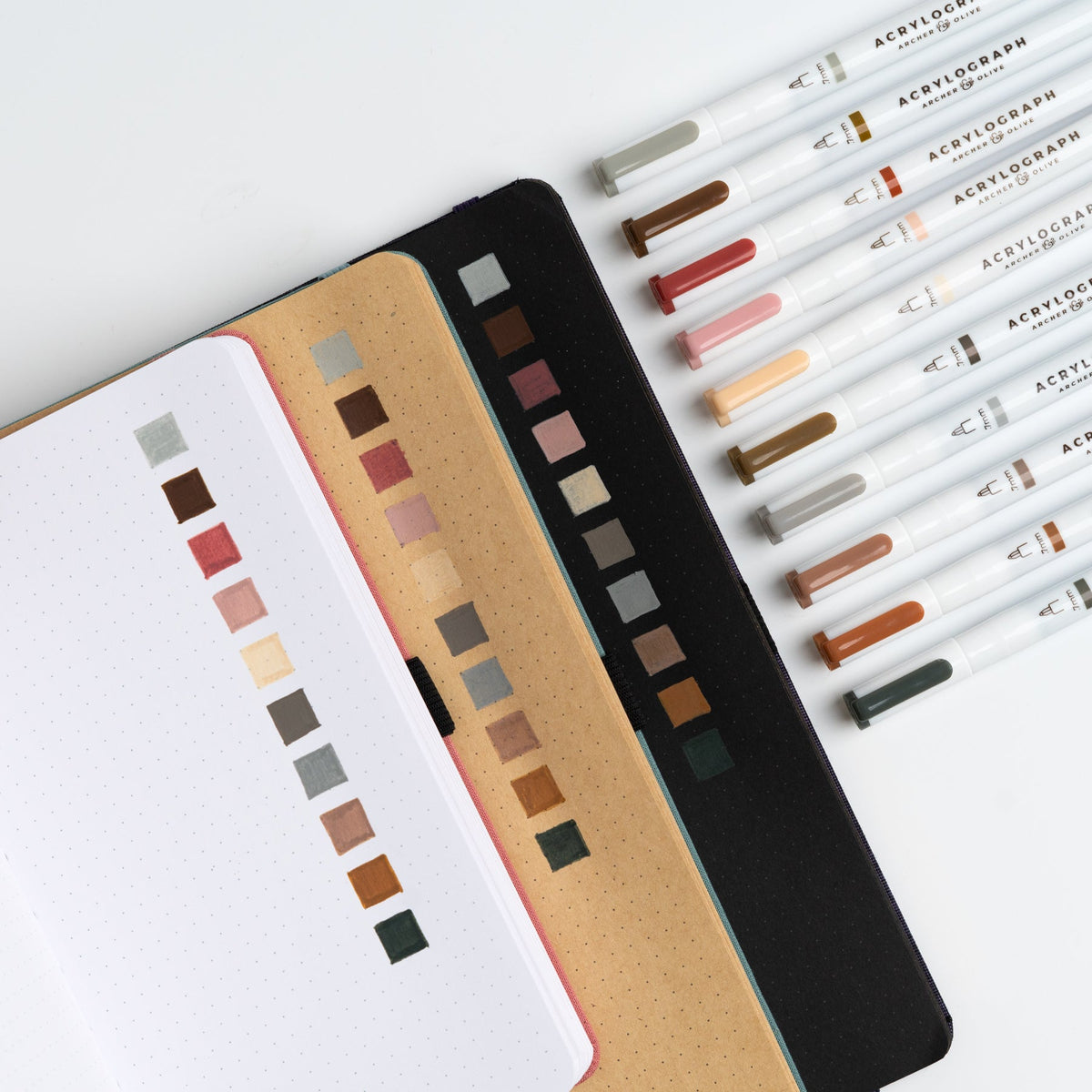 Archer & Olive Quiet Corners | Set of 10 Acrylograph Pens